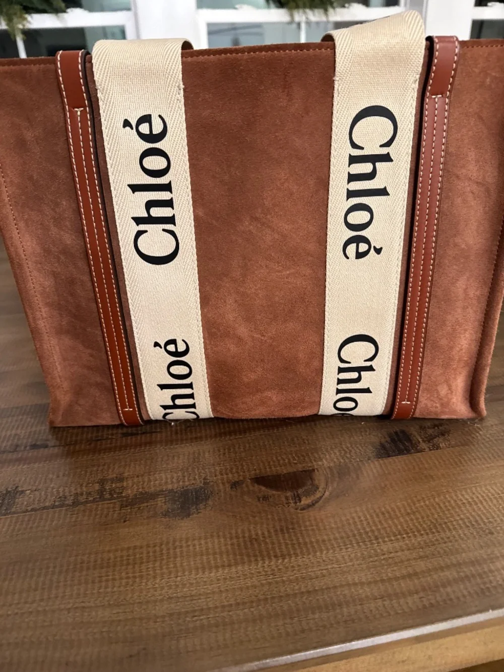 Chloe suede tote bag